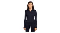 camiseta interior icebreaker merino 260 tech blue 1 2 cremallera  mujer