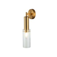aplique metal y vidrio  38 cm