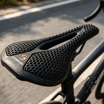 Sillín de Bicicleta Impreso en 3D, Ultraligero, 115g, de Carbono, Hueco, Cómodo y Transpirable, para Bicicletas de Montaña, Gravel y Carretera
