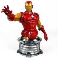 busto iron man invencible semic studios 16 17 cm acabados metalizados