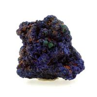 chessylite - pierre natural de francia chessy -les -mines - cristal de azurita raro y multicolor  769 ct - certificado de autenticidad incluido 