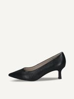 caprice pumps black made of leather with queenie size 385