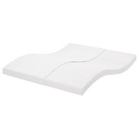 colchon de espuma de 7 zonas dureza 20 ild blanco 180x200 cm vidaxl