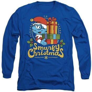 The Smurfs Camiseta manga larga Smurfy Christmas para mujer