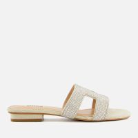dune london womens loupe embellished leather sandals - uk 3