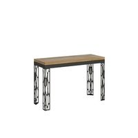 mesa tipo libro 120200x4590 cm ghibli double roble natural estructura antracita