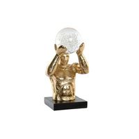 figura resina 17x16x315 hombre dorado