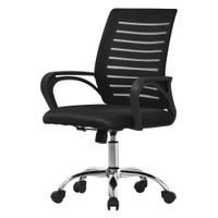 silla de oficina negro ergonomico de escritorio regulable y giratoria