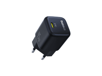 Cargador de pared - Baseus PicoGo GaN, Carga rápida, Tipo C, 45W, Universal, Negro Cosmico