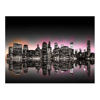 Papel Pintado 3d - Colorful Glow Over Nyc (300x231 Cm)