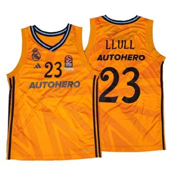 Camiseta Sergio Llull Real Madrid Baloncesto Adidas Junior Segunda Equipación 2024-25 Euroliga