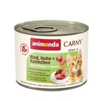 animonda carny kitten 24 x 200 g - pack ahorro - vacuno pollo y conejo