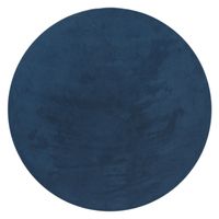 alfombra calissa azul marino 80 cm redondo