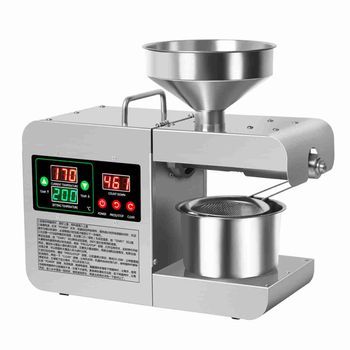 Máquina Ext. Aceite Eléctrica Acero Inox, Pantalla Color, Cocina Doméstica