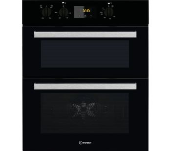 INDESIT IDD 6340 Electric Double Oven, Red