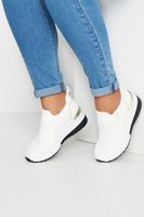 deportivas anchas blancas con plataforma y cremallera