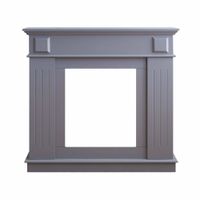 chimenea decorativa de imitacion 109x26x100 cm mdf gris