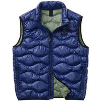 blauer abrigo de plumas gilet para nino