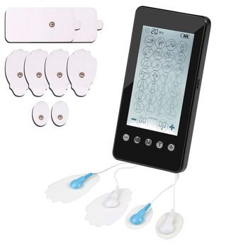 Ems Electroestimulador Muscular Mhd-28 Portátil. 28 Modos, 20 Intensidades, 2 Canales Duales. Tamaño Compacto, Batería Recargable. 6,5x1,2x13 Cm. Color: Negro