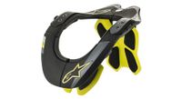 protector de cuello alpinestars bns tech 2 negro amarillo fluo