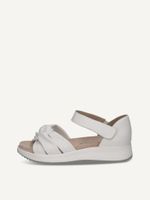 caprice sandal white made of leather without heel size 41