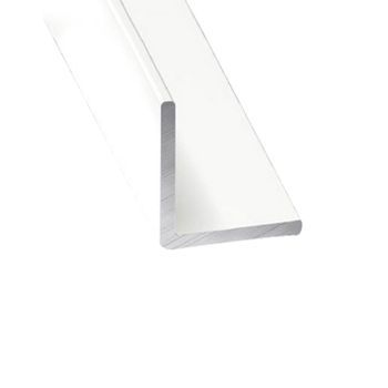 Perfil De Aluminio Blanco Angular - X4 Unds - 1'50m  40 Mm