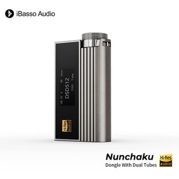 IBasso Jr. Amplificador de Tubos Electrónicos, Adaptador Nunchaku, Amplificador Decodificador de Doble Salida, HIFI, Sonido de Alta Fidelidad, Sin Pérdidas, Conector Balanceado de 4.4mm