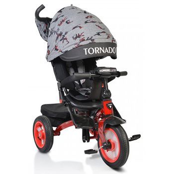 Triciclo Con Bandeja Musical Byox Jockey Bandeja Rojo