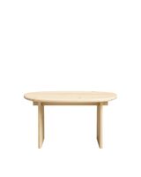 mesa de centro de madera de abeto en color beige 70 cm