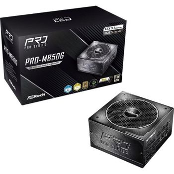 Fuente de alimentación AsRock PRO-M850G 850W 80+ Gold ATX 3.1 activa