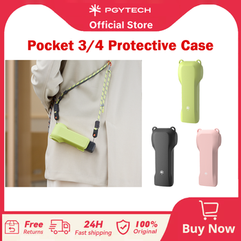 Funda Protectora PGYTECH para DJI Osmo Pocket 4/3 Xtra Muse, Protector de Pantalla y Lente para Gimbal, Cierre Rápido