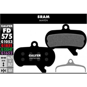 GALFER | Pastillas De Freno STANDARD Compatible Sram Maven  FD575G1053  - Ventajas de los nuevos compuestos de GALFER BIKE: Ausencia de ruidos.Mejora del tacto, progresividad y potencia de