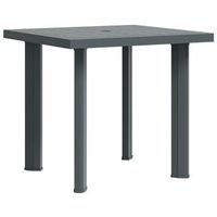 mesa de jardin de plastico verde 80x75x72 cm vidaxl
