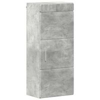 armario de pared para bano  mueble de bano con estante tulum gris concreto