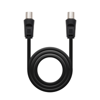 cable antena nanocable coaxial macho a coaxial hembra 18metros negro 10260202