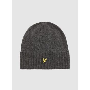 Lyle & Scott Gorro HE2314A LAMBSWOOL BLEND RIBBED-398 CHARCOAL MARL para hombre