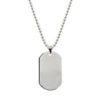 etiqueta de perro colgante incl cadena de bolas de acero inoxidable