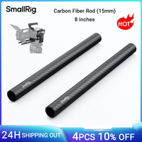 smallrig-varilla de fibra de carbono para camara dslr kit de accesorios de grabacion de video 15mm 20cm 8 pulgadas 2 piezas 15mm 870