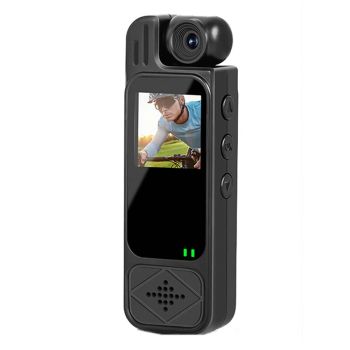 Cámara deportiva portátil Y9 1080P con clip trasero, grabadora de video digital 2K WiFi con visión nocturna infrarroja y