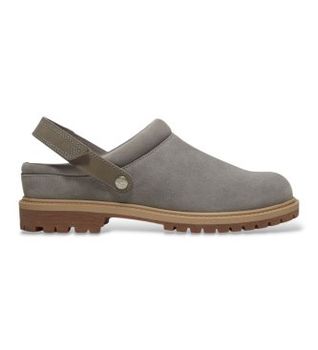 Timberland para mujer. TB0A2PSBEJR1 Zuecos de piel Premium gris (41 W), Plano, Ninguno, Casual