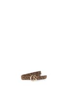 cinturon de ante estampado leopardo con hebilla metalica leopard taglia unica