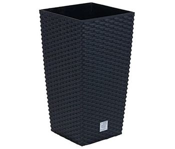 Maceta rato de 49 litros con inserto 32,5 x 32,5 x 61 cm en color antracita