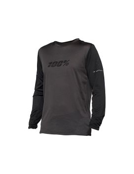 Camiseta de ciclismo 100% RIDECAMP Long Sleeve Black