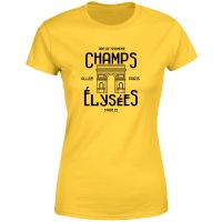 champs elysees winner womens t-shirt - yellow - m - yellow