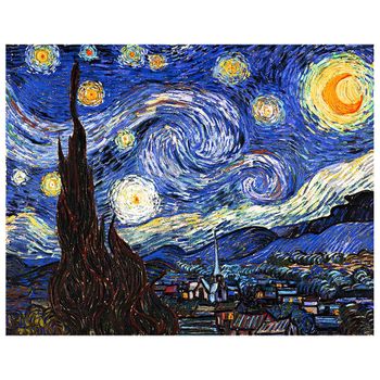 Cuadro lienzo - La Noche Estrellada - Vincent Van Gogh - cm. 40x50