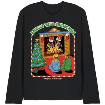 Steven Rhodes Camiseta manga larga Smells Like Christmas para mujer
