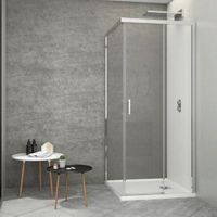 frontal de ducha  puerta corredera johnson 110 cm cristal serigrafiado 80 cm