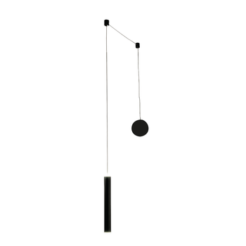 Lámpara Colgante Descentralizada Prado Negro Mate - Fabas Luce - Led Regulable 6,5 W - Montaje Descentralizado
