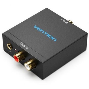 Convertidor de Audio Vention BDFB0-EU Toslink/RCA Entrada y 2x RCA Salida 192kHz DAC