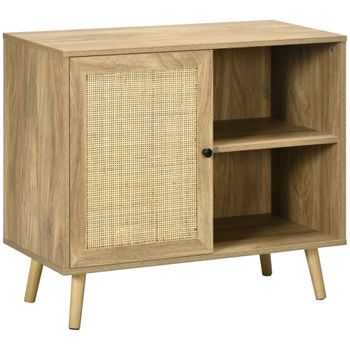 Aparador de cocina 80x39x70 cm madera natural